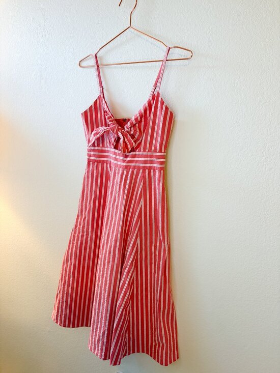 RACHEL Rachel Roy Dresses & Skirts - Rachel Roy Coral Striped Midi Dress Size S